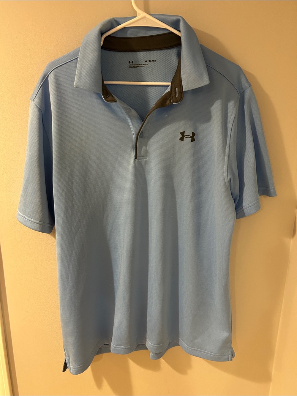 Under Armour Men's Sky Blue Performance Polo with Contrast Trim